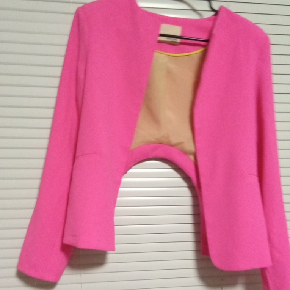 Mustard Seed Vibrant Pink Blazer